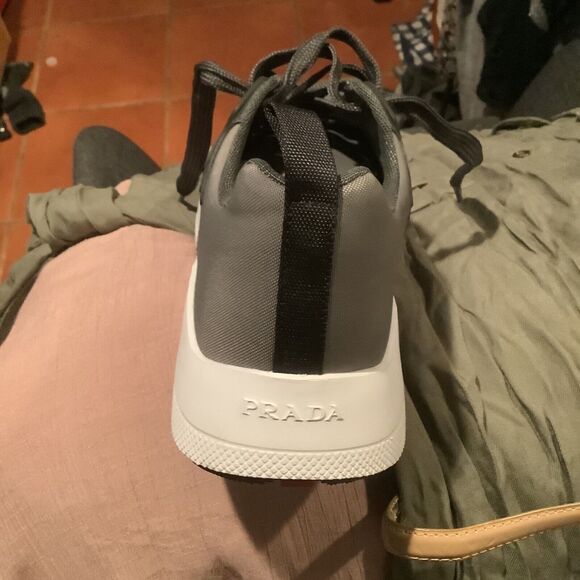 Prada size uk 9.5 us 10.5 tech laced trainer sneaker shoe eu size 44 - Picture 11 of 14